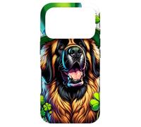 Custodia per iPhone 17 Pro Leonberger Dog St Patricks Day Opera d'arte