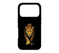 Custodia per iPhone 17 Pro Leopard Zoo Stalking Big Cat Wildlife Amante Art