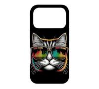 Custodia per iPhone 17 Pro Less Drama More Techno Cat Tee - Occhiali da sole & Beats