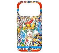 Custodia per iPhone 17 Pro L'estate colorata testa di moro siciliano ispirato arte limone