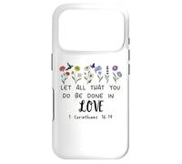 Custodia per iPhone 17 Pro Let All That You Do Be Done in Love God 1 Corinthians 16:14