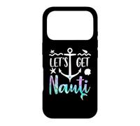 Custodia per iPhone 17 Pro Let's Get Nauti Bachelorette Party Funny Bride Mermaid Theme