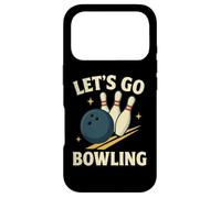 Custodia per iPhone 17 Pro Let's Go Bowling, divertente design sportivo retrò