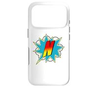 Custodia per iPhone 17 Pro Lettera N Supereroe Nome Comico Lettera Retro Costume