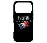 Custodia per iPhone 17 Pro Liberté Égalité Fraternité Francia Motto con bandiera francese