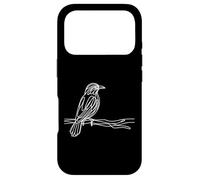 Custodia per iPhone 17 Pro Licheno del Paradiso Line Art Ornitologo