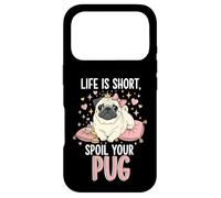 Custodia per iPhone 17 Pro Life Is Short Spoil Your Pug Cute Dog Mom Princess Crown