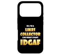 Custodia per iPhone 17 Pro Likes Collector IDGAF Meme Social Media Marketing Influencer