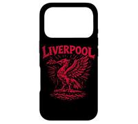 Custodia per iPhone 17 Pro Liverpool England Zine Ink con stampa rossa a forma di uccello con fegato