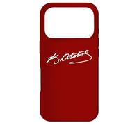 Custodia per iPhone 17 Pro Logo Ataturk, Mustafa Kemal Atatürk firma imza, Türkiye