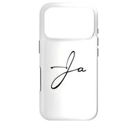 Custodia per iPhone 17 Pro Logo firmato scritto a mano con colore nero