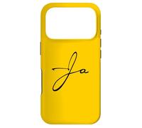 Custodia per iPhone 17 Pro Logo firmato scritto a mano in nero