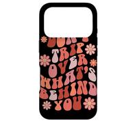 Custodia per iPhone 17 Pro Look Ahead Not Behind You Retro Groovy Citazione