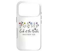 Custodia per iPhone 17 Pro Look at the Birds Air Scripture Matthew 6:26 Bible Verse God