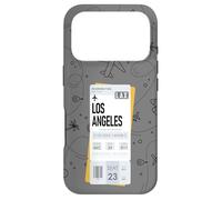 Custodia per iPhone 17 Pro LOS ANGELES LAX Boarding Pass Air Flight Ticket City Plane