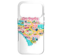 Custodia per iPhone 17 Pro Los Angeles Mappa Illustrazione Viaggio Graphic Design