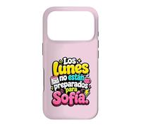 Custodia per iPhone 17 Pro Los Lunes non están preparados para Sofía humor frase