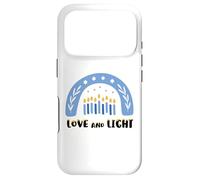 Custodia per iPhone 17 Pro Love and Light Rainbow Hanukkah Camicia Ebraica Chanukah