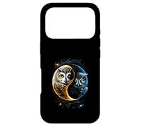 Custodia per iPhone 17 Pro Luna Gufo Uccelli Fienile Umoristico Yin E Yang Cinese