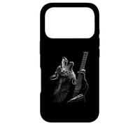 Custodia per iPhone 17 Pro Lupo che suona la chitarra rock and roll rock star uomo donna bambino