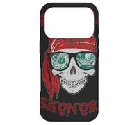 Custodia per iPhone 17 Pro Lynyrd Skynyrd - Stencil a forma di teschio da uomo semplice pirata, stile retrò