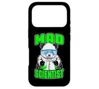 Custodia per iPhone 17 Pro Mad Scientist Panda Bear, divertente animale, fanatico della scienza STEM