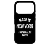 Custodia per iPhone 17 Pro Made In New York Slogan divertente nato a New York