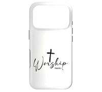 Custodia per iPhone 17 Pro Made To Worship Cross Salmo 95:1 Christian Believer