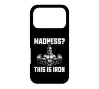 Custodia per iPhone 17 Pro Madness This Is Iron Spartan Warrior Powerlifting Gym Fit
