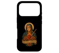 Custodia per iPhone 17 Pro Madonna Sette Dolori Cuore Immacolato Latino Design