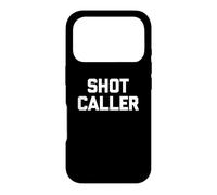 Custodia per iPhone 17 Pro Maglietta con scritta "Shot Caller" (lingua italiana non garantita)