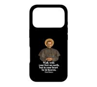 Custodia per iPhone 17 Pro Maglietta con stampa Saint John Bosco Walk With Your Feet On Earth