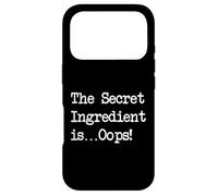 Custodia per iPhone 17 Pro Maglietta da chef divertente The Secret Ingredient is Oops