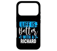Custodia per iPhone 17 Pro Maglietta "Life Is Better With A Richard" con nome Richard