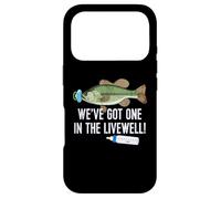 Custodia per iPhone 17 Pro Maglietta per gravidanza con scritta in inglese "We have got one in the livewell!"