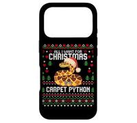 Custodia per iPhone 17 Pro Maglione natalizio All I Want Carpet Python Christmas Ugly