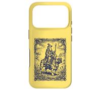 Custodia per iPhone 17 Pro Mago Cavalcando Bulldog Francese Fantasy Art