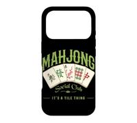 Custodia per iPhone 17 Pro Mahjong Social Club è una cosa di piastrelle che gioca a Mahjong Gioco