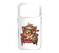 Custodia per iPhone 17 Pro Maine Coon - Chitarra acustica con gatto, canti natalizi
