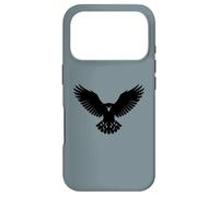 Custodia per iPhone 17 Pro Majestic Raptor Black Silhouette Ali Diffusione Uccello Rapace