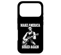 Custodia per iPhone 17 Pro Make America Shred Again Presidente Lincoln Suonando la Chitarra