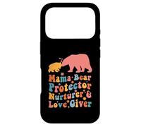 Custodia per iPhone 17 Pro Mama Bear Protector Love Giver Mothers Day Groovy Stylish