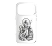 Custodia per iPhone 17 Pro Manannan, linea d'arte celtica del dio celtico delle onde sacre