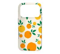 Custodia per iPhone 17 Pro Mandarini minimalisti con motivo di frutta arancioni