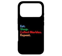 Custodia per iPhone 17 Pro Mangiare Dormire Raccogli Marmi Ripeti Collezionisti & Amanti del Marmo