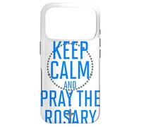 Custodia per iPhone 17 Pro Mantieni la calma e recita il rosario