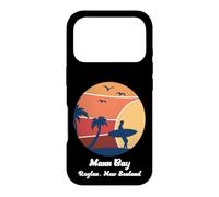 Custodia per iPhone 17 Pro Manu Bay Raglan Nuova Zelanda Surf Vintage Surf Spiaggia Sole