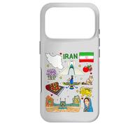 Custodia per iPhone 17 Pro Mappa dell'Iran, Cultura iraniana Luoghi d'interesse e patrimonio d'arte