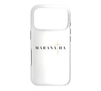 Custodia per iPhone 17 Pro Maranatha citazione greca vieni signore gesù