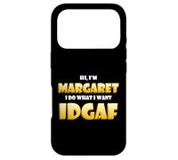 Custodia per iPhone 17 Pro Margaret Joke IDGAF Meme Funny Halloween Girl Costume Maggie